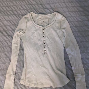 Eddie Bauer off white warm long sleeve t-shirt